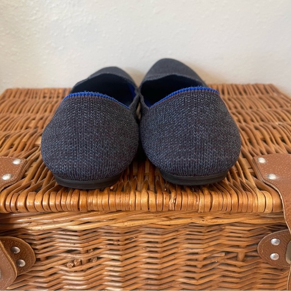 Rothy's The Flats Women's Size 7.5 Navy Ballet Slip On Round Toe Comfort Shoes - Picture 5 of 8